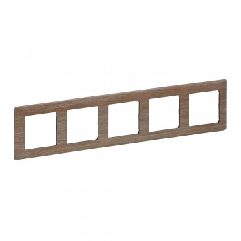 754185 Рамка Valena Life Светлое дерево 5-постовая Legrand фото