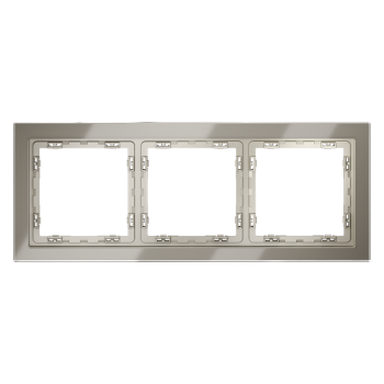 Рамка на 3 поста, шелк, стекло Voltum S70 VLS110304 фото