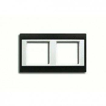 AP582ANTWW Рамка A Plus Антрацит / Белый 2-постовая Jung фото