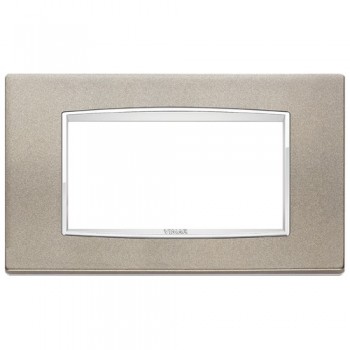 20654.C14 Рамка Eikon Chrome Classica Титан матовый 4 модуля Vimar фото