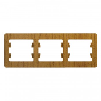 Рамка дерево дуб 3-постовая Systeme Electric (Schneider Electric) Glossa GSL000503 фото