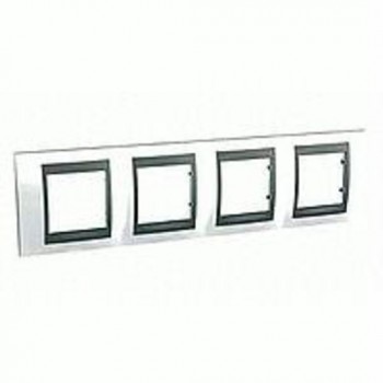 MGU66.008.292 Рамка Unica Top Нордик / Графит 4-постовая Schneider Electric фото