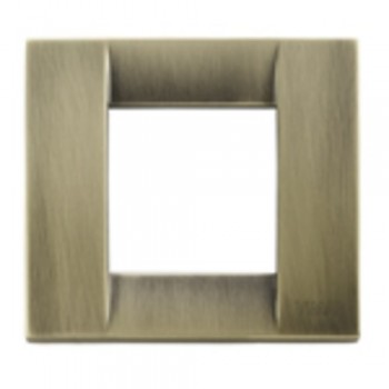 17092.37 Рамка Idea Classica Античная латунь 2 модуля Vimar фото