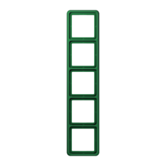 CD585WUGN Рамка CD Ударопрочная Зеленый 5-постовая Jung фото