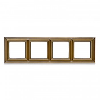 EPD484AT Рамка Eco Profi Deco Античная латунь 4-постовая Jung фото