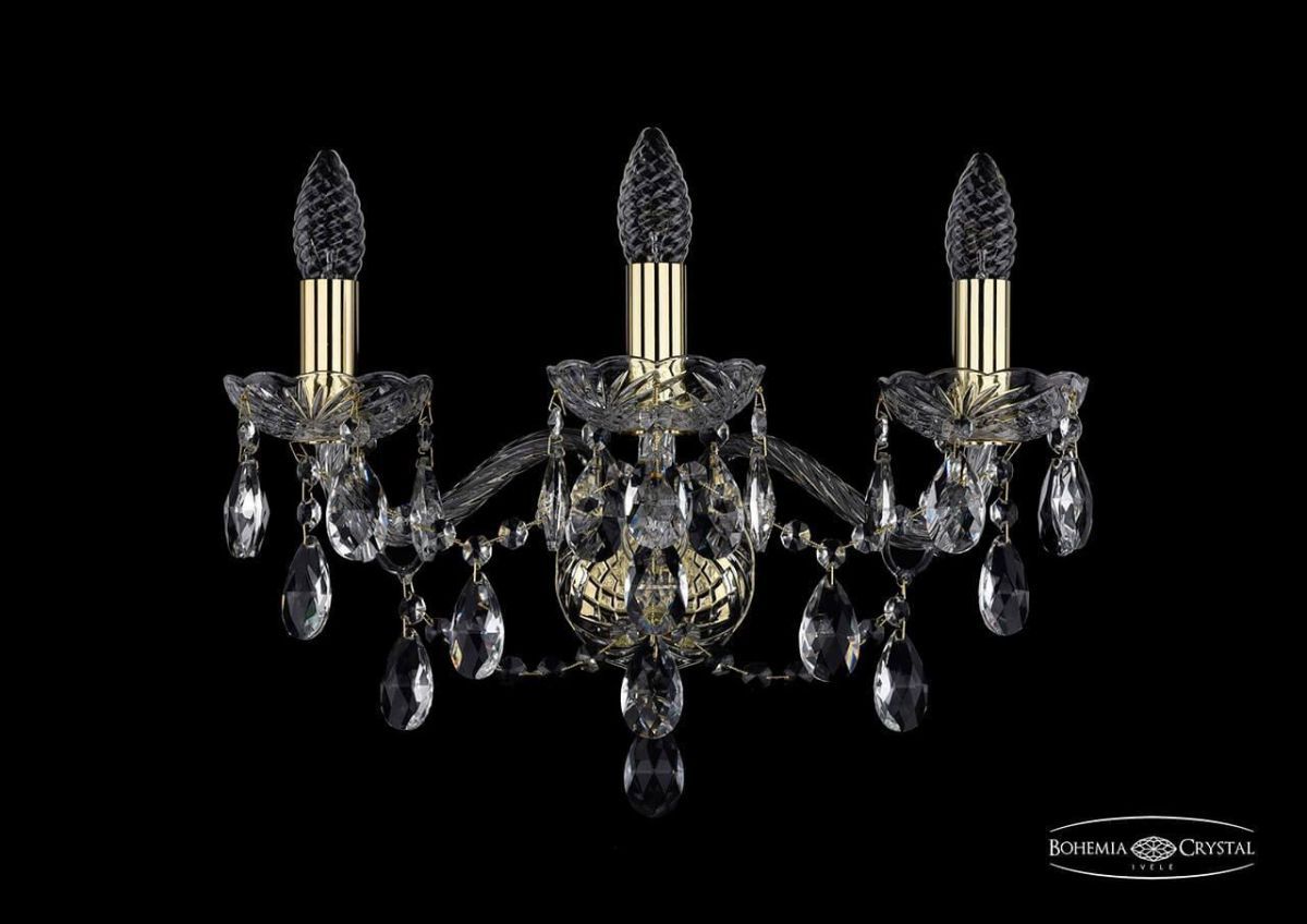 

Бра Bohemia Ivele 1415B/3/165/G, Золотой, 1415 1415B/3/165/G