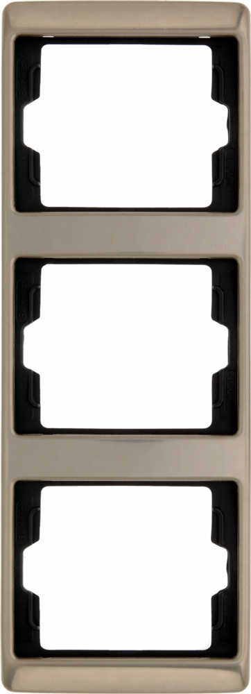

13340001 Рамка Arsys Светло-бронзовый 3-постовая вертикальная Berker, Arsys 13340001