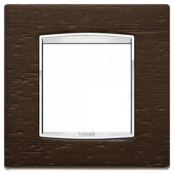 20642.C31 Рамка Eikon Chrome Classica Венге африканское 2 модуля Vimar фото