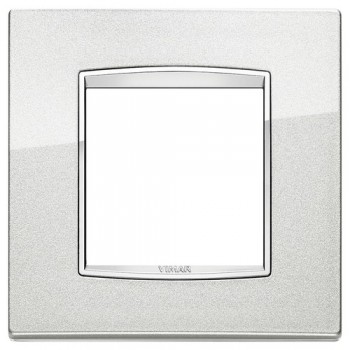 20642.C10 Рамка Eikon Chrome Classica Серебряный металлик 2 модуля Vimar фото