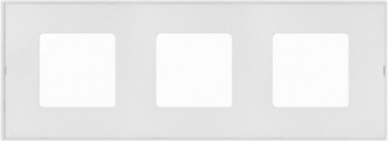 2700637-108 Накладка декоративная на рамку базовую, 3 поста, Simon 27 Play, прозрачный фото