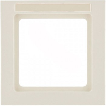 10516092 Рамка с полем для надписей Q.3 Белый бархат 1-постовая Berker фото