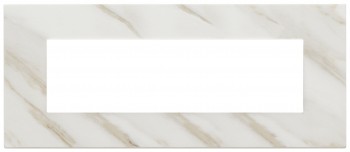 22657.51 Рамка Eikon EXE Белая Калькутта 7-модульная Vimar фото