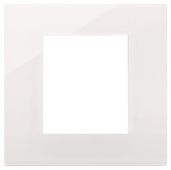 Рамка Reflex 2 модуля белый глянцевый, пластмасса Vimar Linea 30642.40  фото