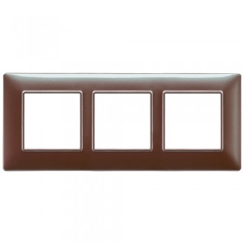 14646.23 Рамка Plana Коричневый переливающийся 6 модулей Vimar фото