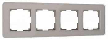 W0042417 Рамка на 4 поста (дымчатый) Elite Werkel a057877 фото