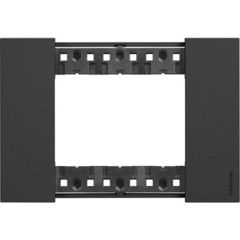 KA4803KG Рамка Bticino Living Now Чёрный 3-модульная фото