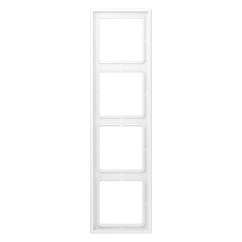 LS984WWM LS 990 Рамка 4 поста. дюропласт. белый матовый Jung фото