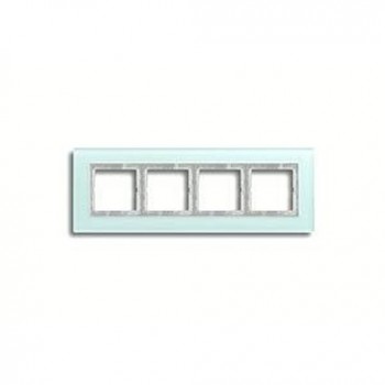 LSP984GLAS Рамка LS Plus Светло-зеленый 4-постовая Jung фото