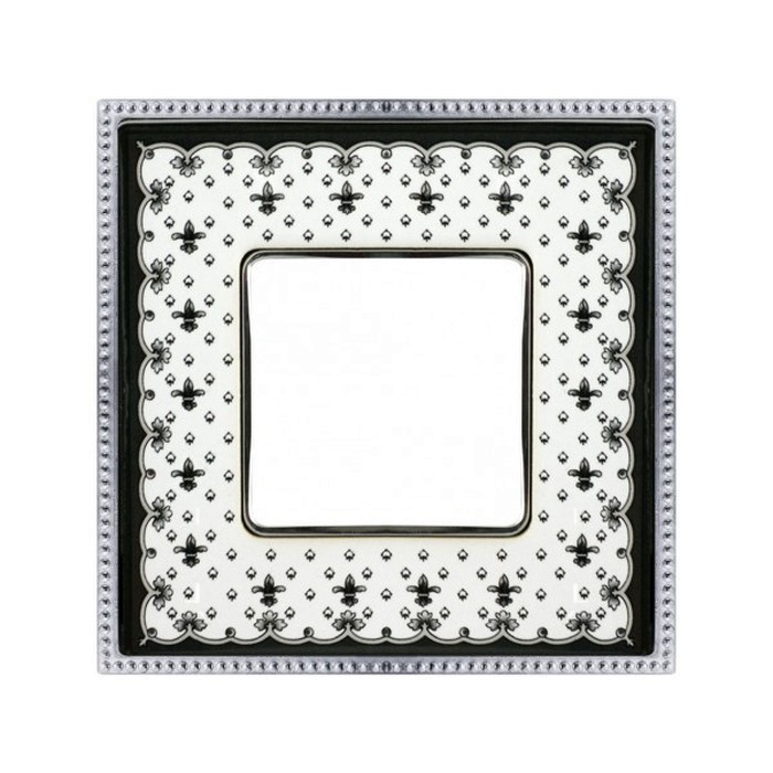 

FD01341NECB Рамка Vintage Porcelain Черный / Хром 1-постовая Fede, Vintage Porcelain FD01341NECB