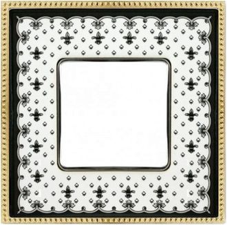 FD01471NEOB Рамка Belle Epoque Porcelain Черный / Золото 1-постовая Fede фото