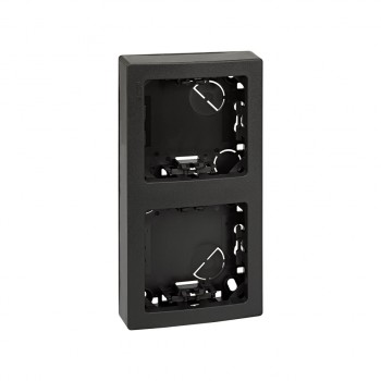 73621-62 Рамка вертикальная, 2 поста, 75*146мм, Simon 73 Loft, графит фото