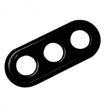 31803272 Рамка Garby Colonial Черная керамика 3-постовая Fontini фото