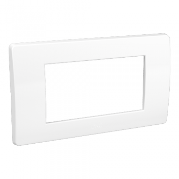 Рамка на 4 модуля белая RAL9010 75011W DKC Brava фото