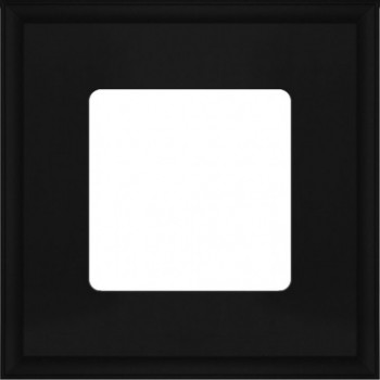 FD01601BK Рамка квадратная New Marco Черный 1-постовая Fede фото