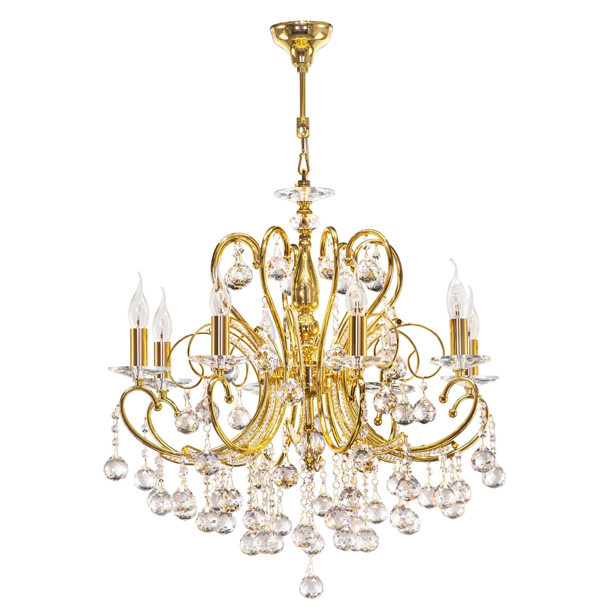 

Люстра подвесная Lightstar Elegante 708082, Золотой, Elegante 708082