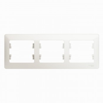 Рамка Перламутр 3-постовая Systeme Electric (Schneider Electric) Glossa GSL000603 фото