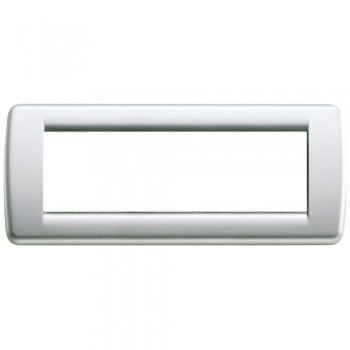 16756.21 Рамка Idea Rondo Серебро 6 модулей Vimar фото