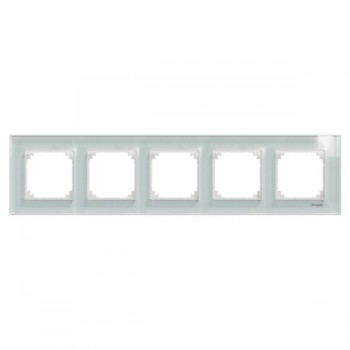 MTN4050-3220 Рамка M-Elegance Белый кристалл 5-постовая Merten фото