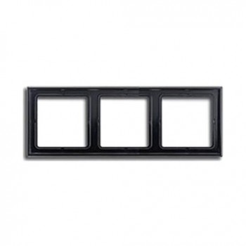 LS983SW Рамка LS 990 Черный 3-постовая Jung фото