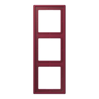 LC9834320M Рамка Les Couleurs Le Corbusier Le rubis 3-постовая Jung фото