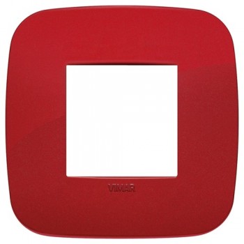 19672.85 Рамка Arke Round Красный 2 модуля Vimar фото