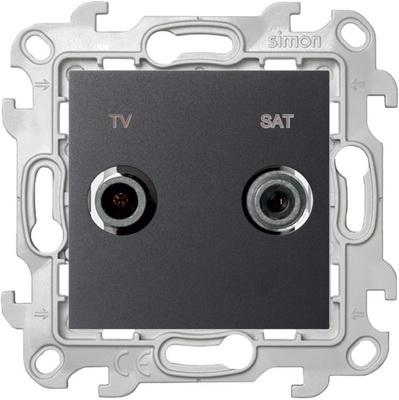 

2410487-038 Розетка TV-SAT одиночная, графит Simon 24, 2410487-038