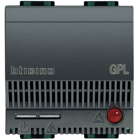 

L4512/12 Детектор GPL со световой и звуковой сигнализацией (85дБ), питание 12В, 2 модуля Bticino, LivingLight Air L4512/12