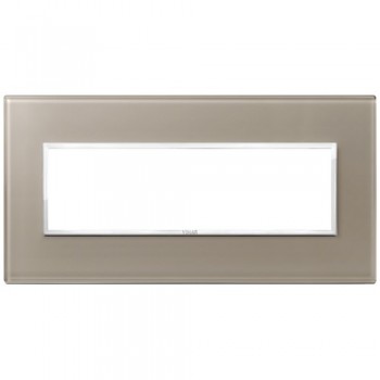 21657.74 Рамка Eikon Evo Коричневый опал 7 модулей Vimar фото