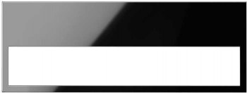 Рамка Simon 100 Черный глянцевый, 3 поста, 10001630-138 фото