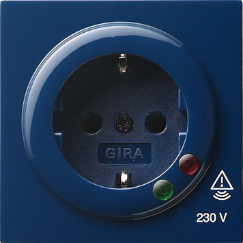 

045146 Розетка с защитой от перенапряжения Синий Gira S-color, S-color 045146