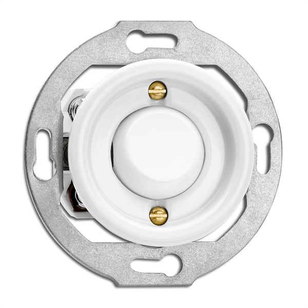 

173074 Выключатель Porcelain, 10A, 10 AX, AC 250V Porcelain, центральная вставка. Duroplast кнопка. Проходной переключатель THPG, Porcelain 173074