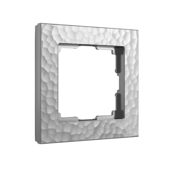 W0012406 Рамка на 1 пост (серебряный)  Hammer Werkel a052512 фото