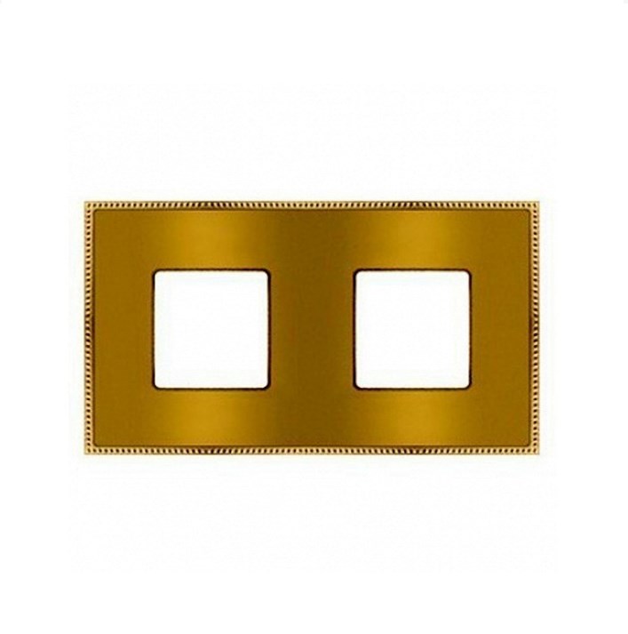 

FD01432OBCB Рамка Belle Epoque Metal Bright gold / Bright chrome 2-постовая гор/верт. Fede, Belle Epoque Metal FD01432OBCB