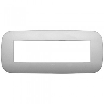 19687.23 Рамка Arke Round Серебро матовое 7 модулей Vimar фото