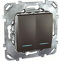 

MGU5.0101.12NZD Двухклавишный выключатель 2мод с инд. ламп, графит Schneider Electric, Unica Class MGU5.0101.12NZD