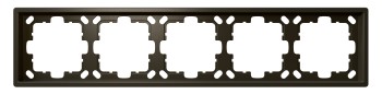 Рамка серия FD 5-постовая,  FD-Series Бронза Jasmart FD1005BR фото