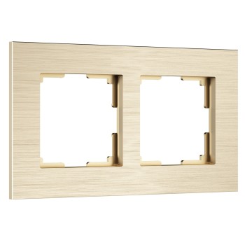 Рамка на 2 поста AluMax (шампань) Werkel a066334 W0023511 фото