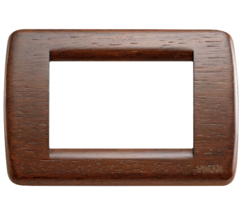 16763.40 Рамка Idea Rondo Орех пластик 3 модуля Vimar фото
