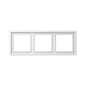 LSZ983BFWW Рамка LS ZERO Белый 3-постовая Jung фото