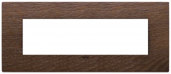 22657.32 Рамка Eikon EXE Американский орех 7-модульная Vimar фото